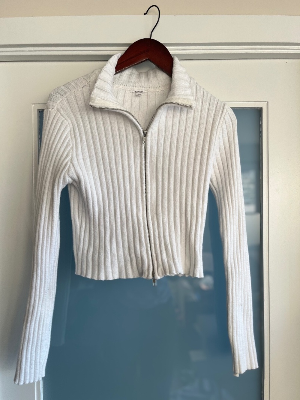 Ribbed Zip-Up Sweater